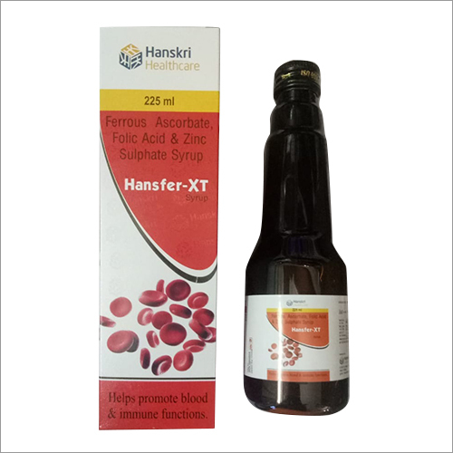 Ferrous Ascorbate Folic Acid And Zinc Sulphate Syrup